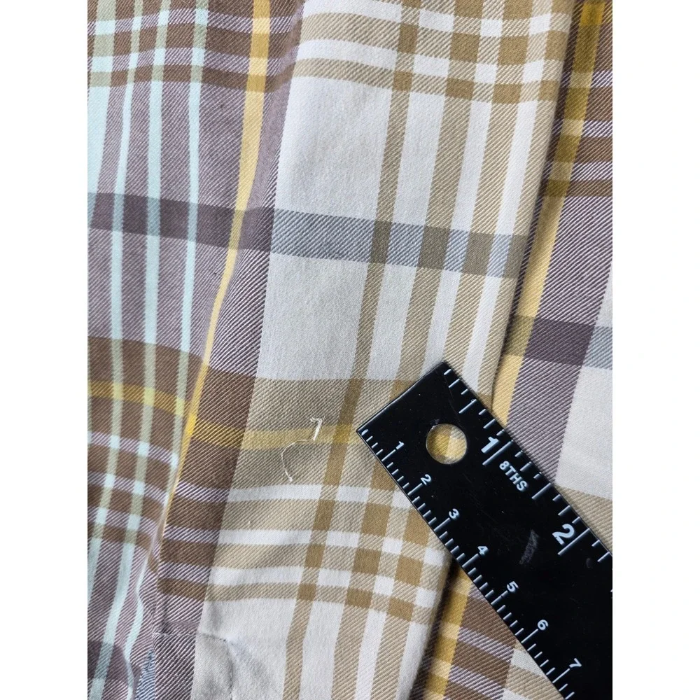 Patagonia Mens Birdshot‎ Organic Cotton Plaid Button Down Shirt XL Casual - Picture 9 of 12